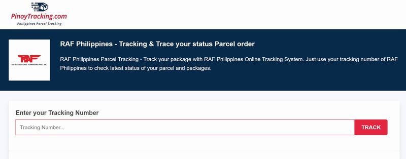 Method 2: By Pinoytracking.Com’s Parcel Tracking Number System